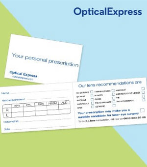 Optical Express prescription